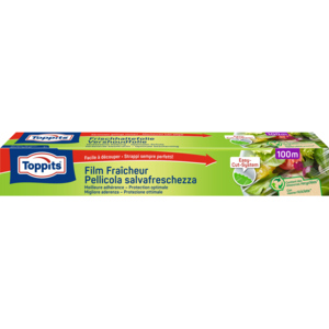 Toppits Frischhaltefolie PE, 32,5 cm x 100 m Toppits Frischhaltefolie PE, 32,5 cm x 100 m