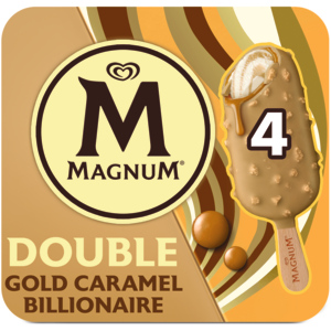 Magnum Double Gold Caramel Billionaire, 6 x 4 x 85 ml