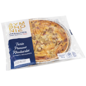 Pasquier Normannischer Kuchen Apfel Rhabarber, tiefgekühlt, 21 cm Ø, 10 x 720 g