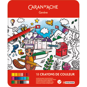 Caran d'Ache Farbstifte Fancolor FSC Schachtel zu 18 Stück Caran d'Ache Farbstifte Fancolor FSC Schachtel zu 18 Stück