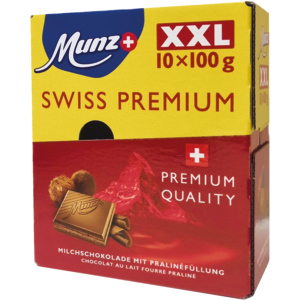 Munz SP Praliné XXL-Pack, 10 x100 g