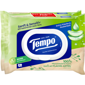 Tempo Feucht sanft & sensitive, 2 x 42 St Tempo Feucht sanft & sensitive, 2 x 42 St