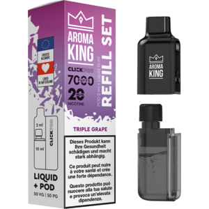Aroma King Click Pro 7000 Tripple Grape (Pod + Liquid) Aroma King Click Pro 7000 Tripple Grape (Pod + Liquid)