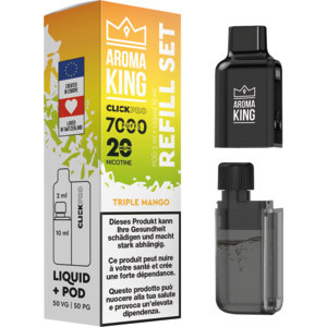 Aroma King Click Pro 7000 Tripple Mango (Pod + Liquid)