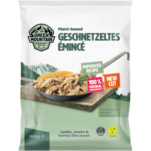The Green Mountain Plant-based Geschnetzeltes, tiefgekühlt, 2 x 1,5 kg The Green Mountain Plant-based Geschnetzeltes, tiefgekühlt, 2 x 1,5 kg