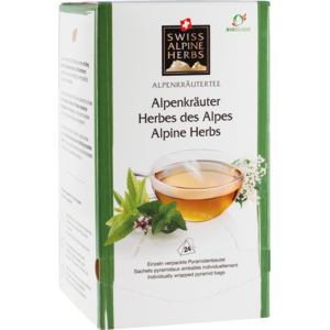 Swiss Alpine Herbs Bio Knospe Suisse Tee Alpenkräuter, 24 x 1 g Swiss Alpine Herbs Bio Knospe Suisse Tee Alpenkräuter, 24 x 1 g