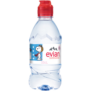 Evian Sportcap PET, Pack zu 12 Flaschen x 33 cl Evian Sportcap PET, Pack zu 12 Flaschen x 33 cl