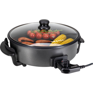 In/Out Paella- und Warmhaltepfanne "Sapore", elektrisch, 1500W, schwarz