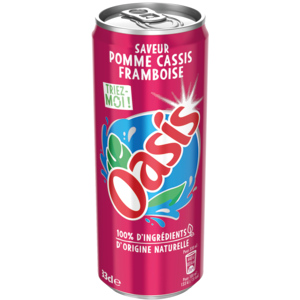 Oasis Apfel, schwarze Johannisbeere & Himbeere, 4 x 6 x 33cl