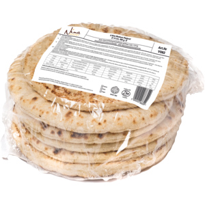 Nina Pita Brot rund, tiefgekühlt, 14cm Ø, 12 x 6 x 80g Nina Pita Brot rund, tiefgekühlt, 14cm Ø, 12 x 6 x 80g