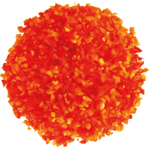 KM Peperoni rot Brunoise, ca. 3 mm, 1 kg KM Peperoni rot Brunoise, ca. 3 mm, 1 kg