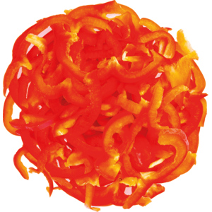 KM Peperoni rot Streifen, 1 kg