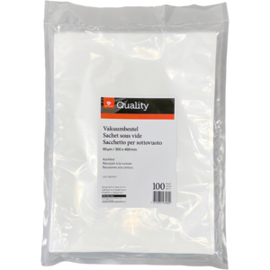 Quality Vakuumbeutel kochfest, 300 x 400 mm, 90my, Karton zu 10 x 100 Stück Quality Vakuumbeutel kochfest, 300 x 400 mm, 90my, Karton zu 10 x 100 Stück