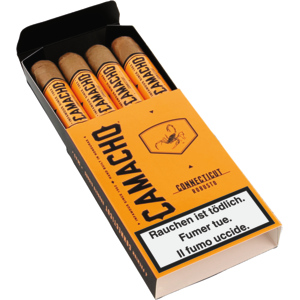 Camacho Connecticut Robusto Cello, Etui zu 4 Zigarren
