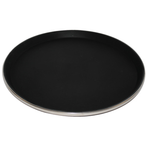 Stronghold Serviertablett Fiberglas Ø 35 cm schwarz