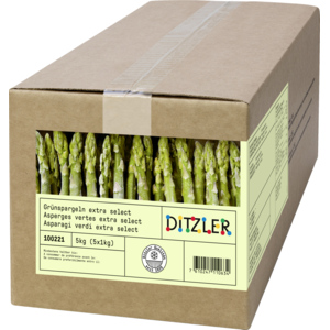 Ditzler Spargeln grün extra TK, 5 x 1 kg