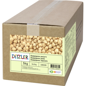 Ditzler Champignons paniert, TK, 5 x 1 kg