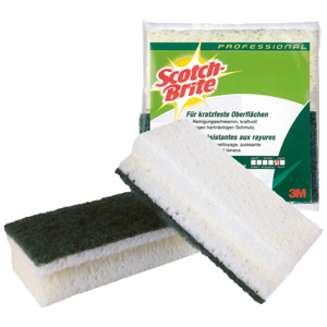 Scotch-Brite Reinigungsschwamm 13 - 21, weiss/grün, 10 St Scotch-Brite Reinigungsschwamm 13 - 21, weiss/grün, 10 St