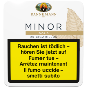 Dannemann Minor Gold, Pack zu 5 Dosen x 20 Stück Dannemann Minor Gold, Pack zu 5 Dosen x 20 Stück