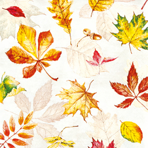 Homefashion Servietten Scattered Foliage 33 x 33 cm 20 Stück Homefashion Servietten Scattered Foliage 33 x 33 cm 20 Stück