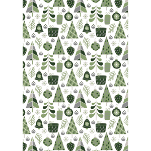 Geschenkpapier Tannen, 70 cm x 3 m Geschenkpapier Tannen, 70 cm x 3 m