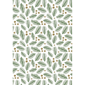 Geschenkpapier Tannzweige 70 cm x 5 m