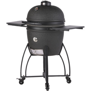 SAFFIRE Keramik Grill 19 schwarz mit Rollwagen SAFFIRE Keramik Grill 19 schwarz mit Rollwagen