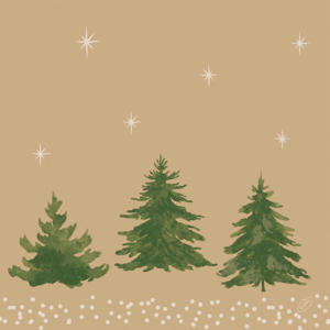 Bio Dunisoft Servietten, 40 x 40 cm, Humble Trees, 60 Stück Bio Dunisoft Servietten, 40 x 40 cm, Humble Trees, 60 Stück
