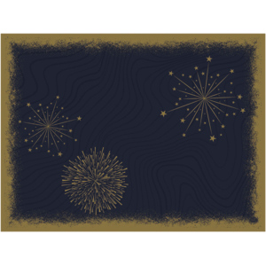 Bio Dunicel Tischset, Sparkly black, 30 x 40 cm, 100 Stück