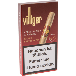 Villiger Premium No.8, Etui zu 5 x 5 Stück Villiger Premium No.8, Etui zu 5 x 5 Stück