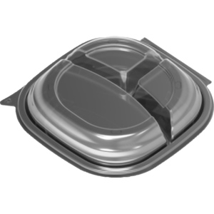 Duni Menuschale Vista PP, 3 geteilt, 650/216/216 ml, grau, Pack zu 25 Stück Duni Menuschale Vista PP, 3 geteilt, 650/216/216 ml, grau, Pack zu 25 Stück