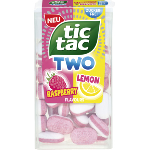 Tic Tac Two Raspberry/Lemon, 16 x 39 g Tic Tac Two Raspberry/Lemon, 16 x 39 g