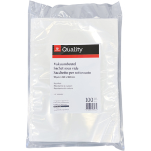 Quality Vakuumbeutel kochfest, 260 x 360 mm, 90my, Pack zu 100 Stück Quality Vakuumbeutel kochfest, 260 x 360 mm, 90my, Pack zu 100 Stück