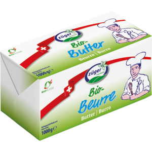 Züger Bio Butter, 10 x 1 kg Züger Bio Butter, 10 x 1 kg