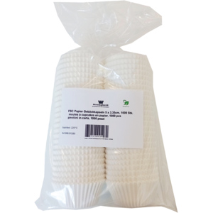 Stronghold Papier Gebäckkapseln 50 x 33.5 mm weiss Pack zu 1000 Stück Stronghold Papier Gebäckkapseln 50 x 33.5 mm weiss Pack zu 1000 Stück
