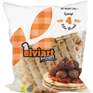 Elviart Greek Pita, 4 x 90 g Elviart Greek Pita, 4 x 90 g