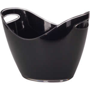 Weinkühler, medium, 34.5 x 25.5 x 25.5 cm, schwarz