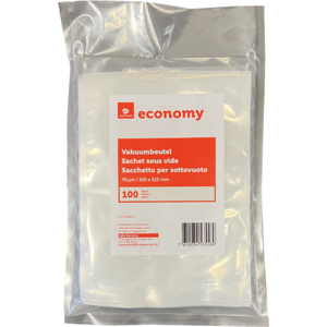 Economy Vakuumbeutel 70 µm, 160 x 210 mm, Karton zu 10 x 100 Stück