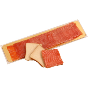 ASC Rauchlachs Portionen, 9 x 9 cm, 20 g, tiefgekühlt, 18 x 400 g ASC Rauchlachs Portionen, 9 x 9 cm, 20 g, tiefgekühlt, 18 x 400 g