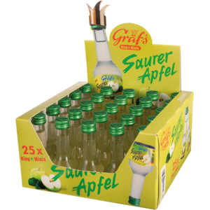 Saurer Apfel 18%, 25 x 2cl