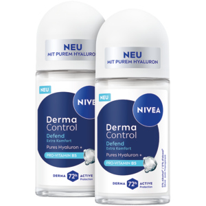 Nivea Deo Roll-on Derma Control Defend Female, 2 x 50 ml