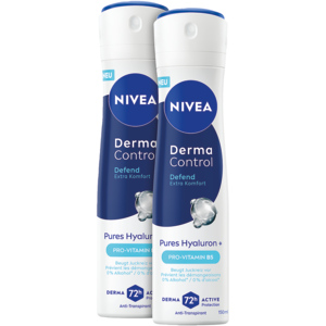 Nivea Deo Derma Control Defend Spray Female, 2 x 150 ml