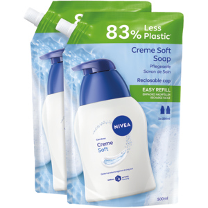 Nivea Flüssigseife Cream Refill, 2 x 500 ml Nivea Flüssigseife Cream Refill, 2 x 500 ml