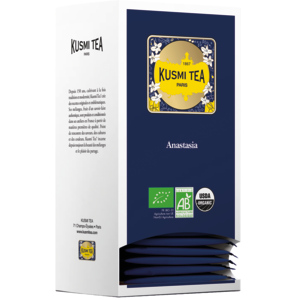 Kusmi Tea Bio Earl Grey "Anastasia" mit Bergamote, Zitrone, Orangenblüte, 25 x 2 g