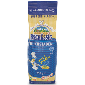 Bschüssig Buchstaben, 10 x 250 g