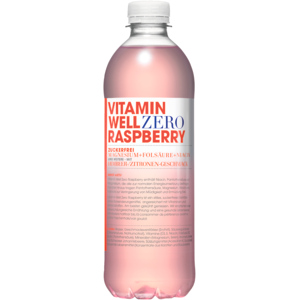 Vitamin Well Zero Raspberry, 50 cl