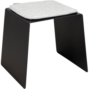 Nouvel Hocker "Cozy", anthrazit, inkl. Kissen