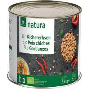 Natura Bio Kichererbsen, 6 x 2,5 kg Natura Bio Kichererbsen, 6 x 2,5 kg