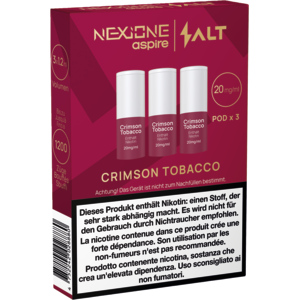 Salt NexiOne POD 3pcs Crimson Tobacco 20mg/ml 1.2ml