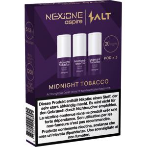 Salt NexiOne Pod 3pcs Midnight Tobacco 20mg/ml 1.2ml Salt NexiOne Pod 3pcs Midnight Tobacco 20mg/ml 1.2ml